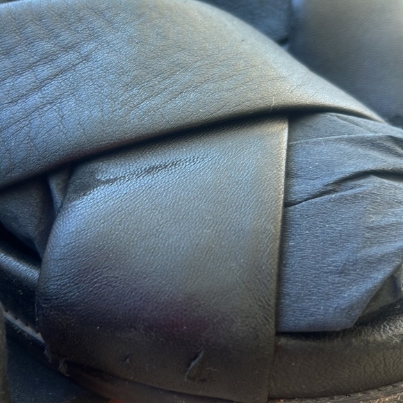 YSL Black Padded Leather Sandal Sz 7/7.5 - Picture 6 of 6